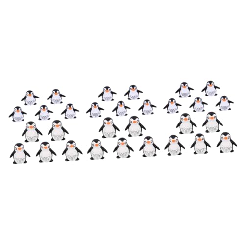 Toyvian 3 Sätze Teiliges Realistische Pinguinfiguren Dekoration Für Kindergeburtstage Bastelprojekte Und Lernspielzeug Sicher Und Kreativ Für Einsatz Als Kuchendekoration 10 Stück * 3 von Toyvian