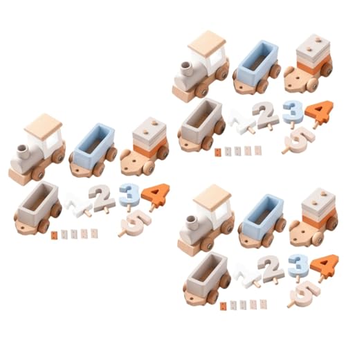 Toyvian 3 Sätze Zug Frühpädagogisches Pädagogisches Blockspielzeug Holzeisenbahn Spielzeugzug Für Kleinkinder Lernspielzeug Hölzern Light Brown Toyvian 3 Sätze Zug Frühpädagogisches Pädagogisches Blockspielzeug Holzeisenbahn Spielzeugzug Für Kleinkinder Lernspielzeug Hölzern Light Brown von Toyvian