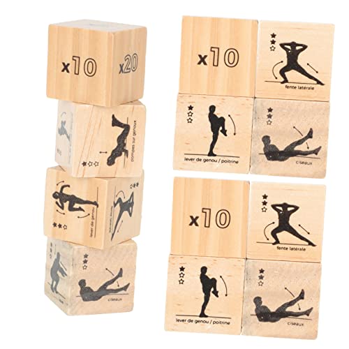 Toyvian Dekorative Holzwürfel Spielzeug Spaß Übung Für Home Yoga Sport Fitness Für Spiele von Toyvian