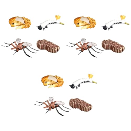 Toyvian 3 Sätze tortendeko Einschulung Modelle Moskito-Modell Simulation Insektenmodell Insektenfigurenmodell Lebenszyklus der Mücken fest Tier Kind von Toyvian
