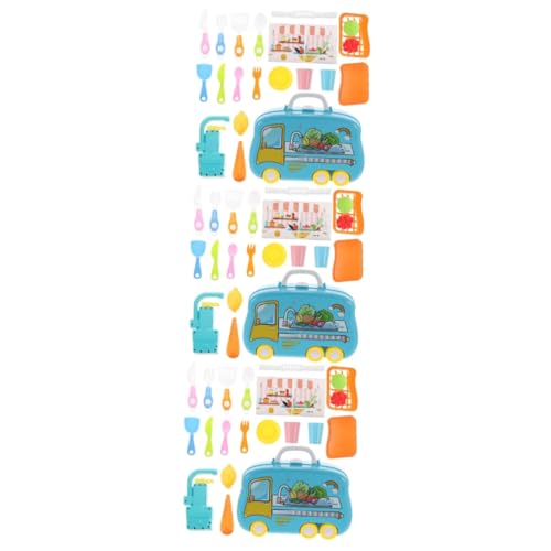 Toyvian 3 Sets Kinderküchenspielzeug Lipgloss Kunststoff Kleinkindwaschbecken von Toyvian