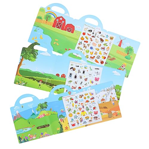 Toyvian 3 Sets Wiederverwendbare Stickerbücher Für Kleinkinder Stickerbuch Für Kinder Pädagogische Aufkleber Vorschul-aktivitätsbuch Verschiedene Szenen Toyvian 3 Sets Wiederverwendbare Stickerbücher Für Kleinkinder Stickerbuch Für Kinder Pädagogische Aufkleber Vorschul-aktivitätsbuch Verschiedene Szenen von Toyvian