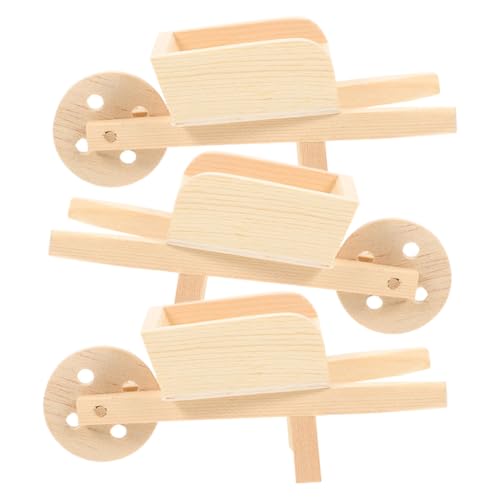 Toyvian 3 Stck. Mini-Kinderwagen für den einzug für Miniatures Kid Toys schubkarre Puppenhauskarren Minikarren-Modelle Minikarren- Holz Toyvian 3 Stck. Mini-Kinderwagen für den einzug für Miniatures Kid Toys schubkarre Puppenhauskarren Minikarren-Modelle Minikarren- Holz von Toyvian