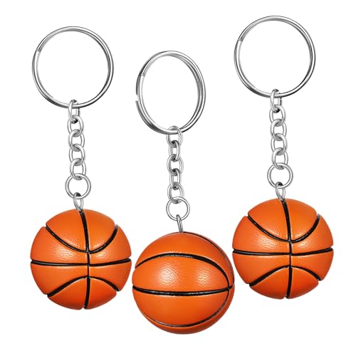 Toyvian 3 Stück Basketball Schlüsselanhänger für Jungen Sportliche Accessoires Mitgebsel für Basketball Partys Praktische Rucksackscharms für Fans und Spiele von Toyvian