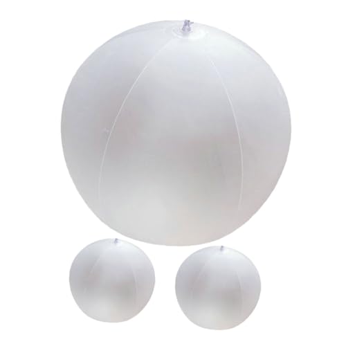 Toyvian 3stücke Aufblasbare Pvc-wasserbälle Für Poolpartys Und Stranddekorationen Leicht Wiederverwendbar Mattschimmernder Oberfläche Für Fotos Und Events von Toyvian