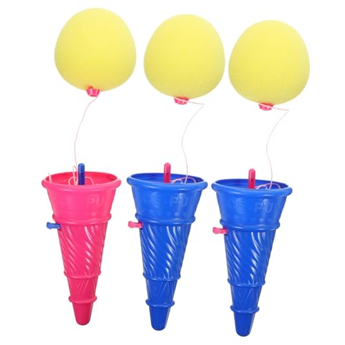 Toyvian 3 Stück Flummi Outdoor draußen wasserbahn spielzeuge für strandspielzeug Outdoor-Startspielzeug Partygeschenke -Werfer Plastik von Toyvian