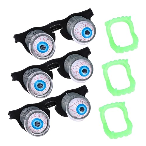 Toyvian 3 Stück Halloween Costume Halloween Kleidung False Halloween Scherzartikel witzig Streich Reißzähne lustige Halloween-Brille Halloween-Gebiss Plastik Grey Toyvian 3 Stück Halloween Costume Halloween Kleidung False Halloween Scherzartikel witzig Streich Reißzähne lustige Halloween-Brille Halloween-Gebiss Plastik Grey von Toyvian