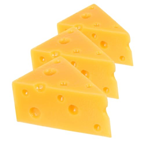 Toyvian 3 Stück Käsemodell Lebensmittel-Requisiten Zur Präsentation Gefälschtes Essen Käsespielzeug Simulationskäse Künstliches Essen Käse Dekorationen Falsches Käse Harz Orange Toyvian 3 Stück Käsemodell Lebensmittel-Requisiten Zur Präsentation Gefälschtes Essen Käsespielzeug Simulationskäse Künstliches Essen Käse Dekorationen Falsches Käse Harz Orange von Toyvian