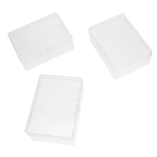 Toyvian 3 Stück Aufbewahrungsboxen Für Pokerkarten – Transparent Karten-Organizer Flash-Karten Durchsichtige Pokerbox Mit Deckel von Toyvian