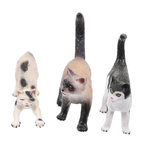 Toyvian 3 Stück Katzenmodell Mini-Katzenfiguren Babyspielzeug Katze Haustier Tiere Plüsch für Katzenliebhaber Tierfiguren für Kinderzimmer Kätzchen-Modelle Desktop-Katzendekor Abs Toyvian 3 Stück Katzenmodell Mini-Katzenfiguren Babyspielzeug Katze Haustier Tiere Plüsch für Katzenliebhaber Tierfiguren für Kinderzimmer Kätzchen-Modelle Desktop-Katzendekor Abs von Toyvian
