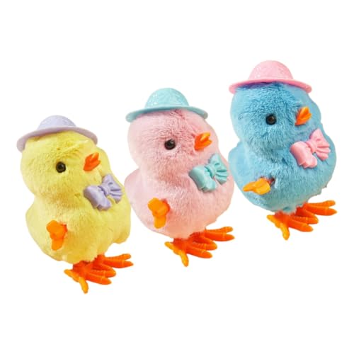 Toyvian 3 Stück Küken -Huhn- Küken Gehendes Küken-babyspielzeug Für Kinderspielzeug Huhn Aufziehen Aufwinden Osterküken Plüsch Toyvian 3 Stück Küken -Huhn- Küken Gehendes Küken-babyspielzeug Für Kinderspielzeug Huhn Aufziehen Aufwinden Osterküken Plüsch von Toyvian