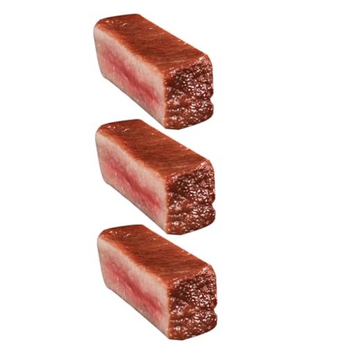 Toyvian 3 Stück Künstliches Gefälschtes Steak, Realistische Simulation, Gekochtes Rindfleisch, Modell, Fotografie-Requisite Toyvian 3 Stück Künstliches Gefälschtes Steak, Realistische Simulation, Gekochtes Rindfleisch, Modell, Fotografie-Requisite von Toyvian