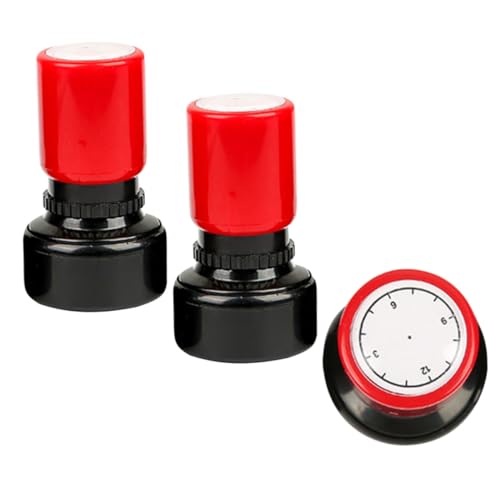 Toyvian 3 Stück Lehruhr Stempel Stoffstempel Für Namensstempel Für Kleidung Kinderuhren Kinderkleidungsstempel Kinderstempel Lehrerstempel Federmäppchen Für Mädchen von Toyvian