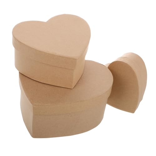 Toyvian 3 Stück Liebes Pappschachteln Herzförmige DIY Boxen Pappmaché Boxen Mit Deckel Party Leckerli Boxen Valentinstag Herz Schmuckkästchen Herzförmige Toyvian 3 Stück Liebes Pappschachteln Herzförmige DIY Boxen Pappmaché Boxen Mit Deckel Party Leckerli Boxen Valentinstag Herz Schmuckkästchen Herzförmige von Toyvian