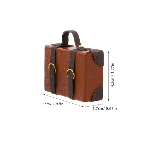 Toyvian 3 Stück Maßstab Vintage Puppenhaus Mini Reisekoffer Kunstleder Briefcase Dekoration für Miniaturzimmer Sammler Toyvian 3 Stück Maßstab Vintage Puppenhaus Mini Reisekoffer Kunstleder Briefcase Dekoration für Miniaturzimmer Sammler von Toyvian