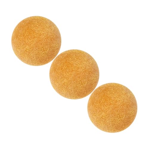 Toyvian 3 Stück Mattierter Tischfußball Fußball Teil Tischfußball Tischspielball Tischfußballbälle Ersatz Tischfußballausrüstung Ersatzbälle Für Tischfußballtisch Klein Harz Schwarz von Toyvian