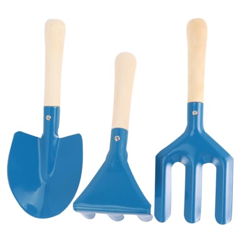 Toyvian 3stücke Teiliges Gartenset Für Mädchen Mini- Rechen Und Bonsai-Werkzeuge Blau Für Pflanzen Von Blumen Lernhilfe Im Garten von Toyvian