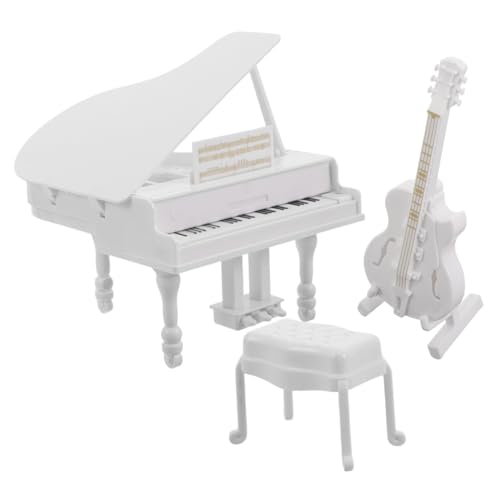 Toyvian 3 Stück Miniatur Klavier Modell Teiliges Set für Puppenhaus Dekoration Realistische Musikinstrumente mit Hocker für Fotografie und Sammler Toyvian 3 Stück Miniatur Klavier Modell Teiliges Set für Puppenhaus Dekoration Realistische Musikinstrumente mit Hocker für Fotografie und Sammler von Toyvian
