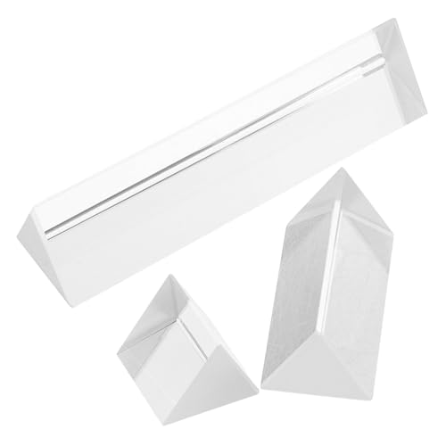 Toyvian 3 Stück Optischer Lehre Prisma Dreieckiges Prisma Physikalisches Experiment Werkzeuge Für Physikexperimente Physikalisches Optisches Experiment Prismenwürfel Transparent Kristall Toyvian 3 Stück Optischer Lehre Prisma Dreieckiges Prisma Physikalisches Experiment Werkzeuge Für Physikexperimente Physikalisches Optisches Experiment Prismenwürfel Transparent Kristall von Toyvian