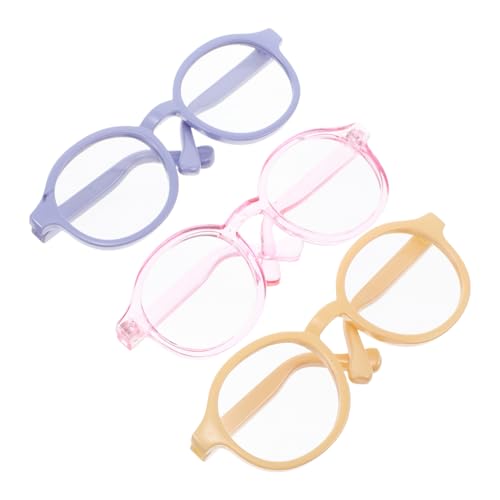 Toyvian 3 Stück Puppenbrillen Kinderbrillen Kleine Brillen Puppenbrillen Mini Puppenbrillen Puppenbrillen Kleine Festbrillen Originelle Brillen Puppen Bastelbedarf Party von Toyvian