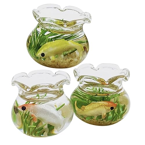 Toyvian 3stücke Miniatur-Aquarium Dekorative Glasfischbehälter Für Miniature Landschaften Puppenhäuser Und Kreative Wohnaccessoires Für Heimdekoration Und Kleine Szenen Toyvian 3stücke Miniatur-Aquarium Dekorative Glasfischbehälter Für Miniature Landschaften Puppenhäuser Und Kreative Wohnaccessoires Für Heimdekoration Und Kleine Szenen von Toyvian
