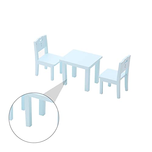 Toyvian 3stücke Teiliges Mini Möbel Set Für Maßstab Blaue Tisch Und Stuhlmodelle Detailgetreue Simulation Für Miniaturzimmer Dekoration Und Spielzeug Für Mädchen Toyvian 3stücke Teiliges Mini Möbel Set Für Maßstab Blaue Tisch Und Stuhlmodelle Detailgetreue Simulation Für Miniaturzimmer Dekoration Und Spielzeug Für Mädchen von Toyvian