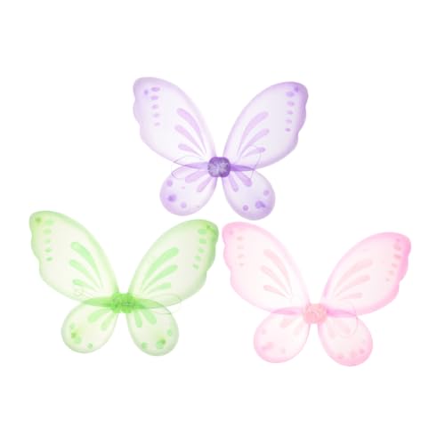 Toyvian 3 Stück Schmetterlingsflügelspielzeuge schminke Flügel für Kinderkostüme kinderkleidung Schmetterlingskostüm für Mädchen Schmetterlingsfeenflügel Nylon Toyvian 3 Stück Schmetterlingsflügelspielzeuge schminke Flügel für Kinderkostüme kinderkleidung Schmetterlingskostüm für Mädchen Schmetterlingsfeenflügel Nylon von Toyvian