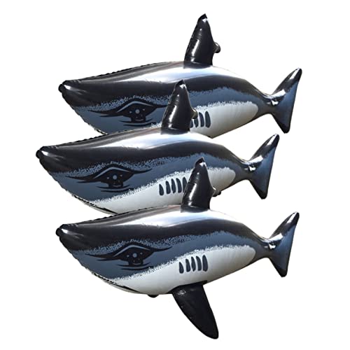 Toyvian 3stücke Teiliges Inflatable Shark Toys Badespielzeug Für Mädchen Lustige Schwimmspielzeuge Haifischform Für Und Wasserspaß Und von Toyvian