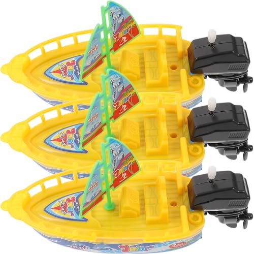 Toyvian 3 Stück Segelspielzeug Boot Badespielzeug Badebootspielzeug Für Kleinkinder Schwimmendes Für Die Babybadewanne Wasserspielzeug Schwimmendes Badespielzeug Plastik von Toyvian