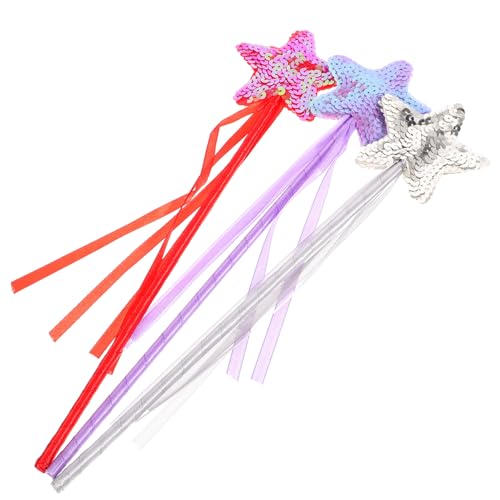 Toyvian 3 Stück Shiny Star Zauberstab Teiliges für Glitzernder Feenstab Rot Silber für Kostüm und Halloween Partys Sicher und Komfortabel als Partyzubehör Toyvian 3 Stück Shiny Star Zauberstab Teiliges für Glitzernder Feenstab Rot Silber für Kostüm und Halloween Partys Sicher und Komfortabel als Partyzubehör von Toyvian