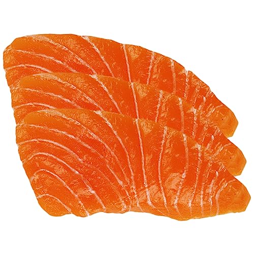 Toyvian 3 Stück Simulationslachs Künstlicher Lachs Gefälschter Simulierter Gefälschter Fisch Lachsmodell Realistische Simulation Lebensmittel Lachsscheibenmodelle Gefälschte Toyvian 3 Stück Simulationslachs Künstlicher Lachs Gefälschter Simulierter Gefälschter Fisch Lachsmodell Realistische Simulation Lebensmittel Lachsscheibenmodelle Gefälschte von Toyvian