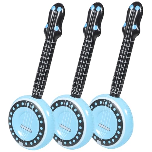 Toyvian 3 Stück Teiliges Aufblasbares Musikinstrument Leicht und Tragbar Bunte PVC-Instrumente als Partydekoration für Musikfans Geeignet für Geburtstage und Festlichkeiten von Toyvian