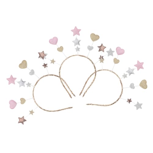 Toyvian 3 Stück Teiliges Herz Haarband mit Glitzerstern für Partys Einzigartige Haaraccessoires für Feiern Geburtstage und Hochzeiten aus Weichem Material für Angenehmen Tragekomfort Toyvian 3 Stück Teiliges Herz Haarband mit Glitzerstern für Partys Einzigartige Haaraccessoires für Feiern Geburtstage und Hochzeiten aus Weichem Material für Angenehmen Tragekomfort von Toyvian