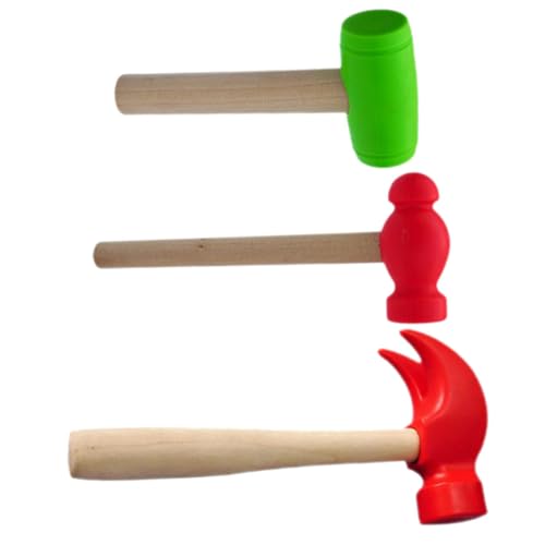 Toyvian 3 Stück Teiliges Holzhammer spielset für Kindersicheres Leichtes Hammer Rollenspiele Fördert Visuelle und Auditive Wahrnehmung Geschenk für Kleinkinder Toyvian 3 Stück Teiliges Holzhammer spielset für Kindersicheres Leichtes Hammer Rollenspiele Fördert Visuelle und Auditive Wahrnehmung Geschenk für Kleinkinder von Toyvian
