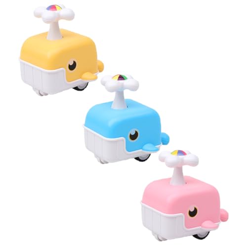 Toyvian 3 Stück Teiliges Kinderauto Interaktives Drück Auto Bunte Spielfahrzeuge für Jungen und Mädchen Motorik und Koordination von Toyvian