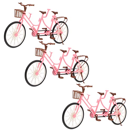 Toyvian 3 Stück Teiliges Kinderfahrrad für Puppen für Kleinkinder für Outdoor Aktivitäten und Kreative Rollenspiele von Toyvian