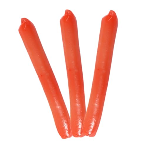 Toyvian 3 Stück Teiliges Realistisches Hot Dog Modell aus PVC Lebensechte Fake Food Dekoration mit Leuchtenden Farben für Küchen Deko Food Events und Fotografie Requisiten von Toyvian