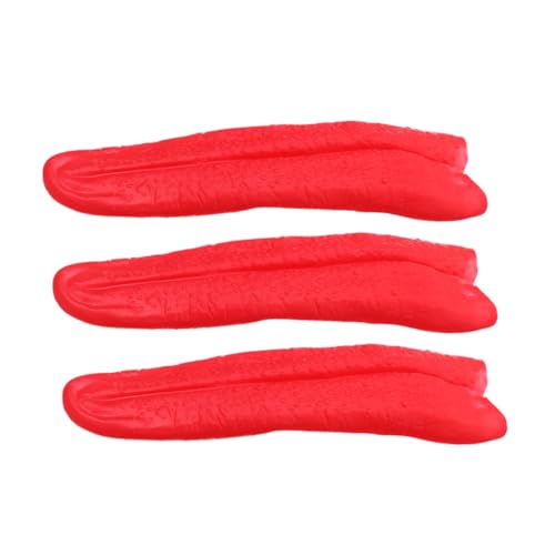 Toyvian 3stücke Lange Falsche Zunge Aus Realistische Zungenrequisite Für Halloween-Tricks Horrorthemen Und Bühnenshows Rot Toyvian 3stücke Lange Falsche Zunge Aus Realistische Zungenrequisite Für Halloween-Tricks Horrorthemen Und Bühnenshows Rot von Toyvian