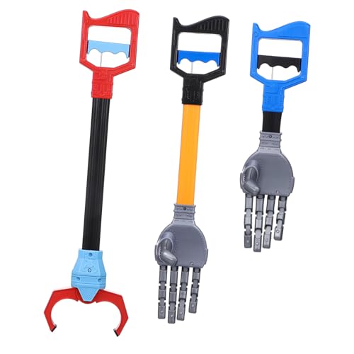 Toyvian 3 Stück Teiliges Roboter Greifhand Spielzeugset aus Robustem Kunststoff Leichtes Greifarm Werkzeug für Kreatives Hand Auge Koordination und Mechanisches Interesse bei Kindern von Toyvian