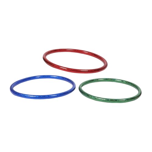 Toyvian 3 Stück Teiliges Trainingshoop Bunte Glitzernde Fitnessringe für Teens Leichte Robuste Übungsringe für Tanz Spiel und Bewegungsförderung von Toyvian