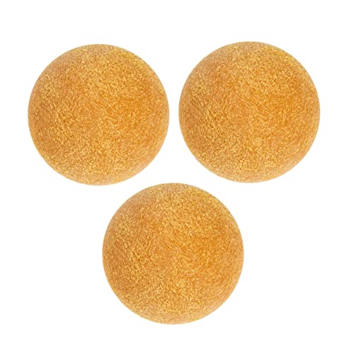 Toyvian 3 Stück Tischfußball Tischbälle Fußball Tischfußballbälle Tragbar Ersatz Fußballspiel Für Den Innenbereich Kleine Fußball Tischfußballbälle Tischfußball Minibälle Gelbe von Toyvian