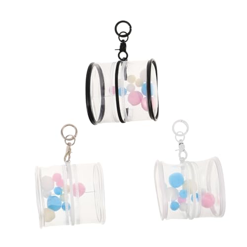 Toyvian 3 Stück Transparente PVC Aufbewahrungstaschen mit Schlüsselanhänger Robuste Figuren und Puppentragetaschen mit Reißverschluss Hängeorganizer mit Verschluss und Dekorativen Bommeln Toyvian 3 Stück Transparente PVC Aufbewahrungstaschen mit Schlüsselanhänger Robuste Figuren und Puppentragetaschen mit Reißverschluss Hängeorganizer mit Verschluss und Dekorativen Bommeln von Toyvian