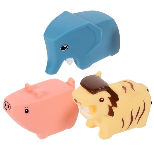 Toyvian 3 Stück Wasserspielzeug interaktives badespielzeug ab 6 Monate badespielzeug für Babys Toy Funny Toys Dusche Kleine Badespielzeug Gummi von Toyvian