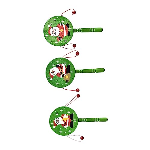 Toyvian 3 Stück Weihnachtshandtrommel Aus Holz Chinesische Rasseltrommel Chinesische Spielzeugtrommel Für Holzinstrumente Chinesisches Traditionelles Hölzern Green Toyvian 3 Stück Weihnachtshandtrommel Aus Holz Chinesische Rasseltrommel Chinesische Spielzeugtrommel Für Holzinstrumente Chinesisches Traditionelles Hölzern Green von Toyvian