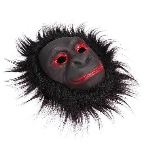 Toyvian 3 Stück tierische Maske lustige masken halloween affenmaske costume halloween tierkostüme faschings masken Schimpanse Erwachsene Fell kleidung Halloween-Maske Maskenfest Black von Toyvian