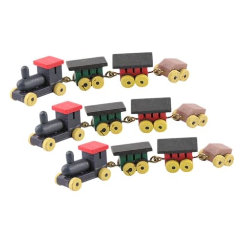 Toyvian 3 Stücke Puppenhaus -Accessoire Pullet Train Holzspielzeug Zug Cartoon-Miniaturzug Miniaturzug Sammlung Miniaturzug für Auto Rückzugszug Bausatz Miniaturzugmodell Wohnkultur Toyvian 3 Stücke Puppenhaus -Accessoire Pullet Train Holzspielzeug Zug Cartoon-Miniaturzug Miniaturzug Sammlung Miniaturzug für Auto Rückzugszug Bausatz Miniaturzugmodell Wohnkultur von Toyvian