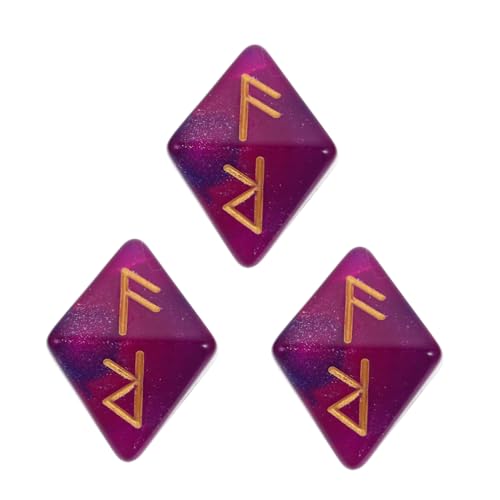 Toyvian 3 Stücke Würfel Polyhedral Retro Hand Rune Spiel Requisiten Acryl Toyvian 3 Stücke Würfel Polyhedral Retro Hand Rune Spiel Requisiten Acryl von Toyvian