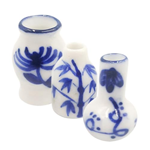 Toyvian 3 Teiliges Teeservice Set Ornamente Zum Basteln Vase Vintage Wohndekor Retro Wohnaccessoires Mini Hausschmuck Mini Hausbedarf Mini Hauszubehör Keramik Blau Toyvian 3 Teiliges Teeservice Set Ornamente Zum Basteln Vase Vintage Wohndekor Retro Wohnaccessoires Mini Hausschmuck Mini Hausbedarf Mini Hauszubehör Keramik Blau von Toyvian