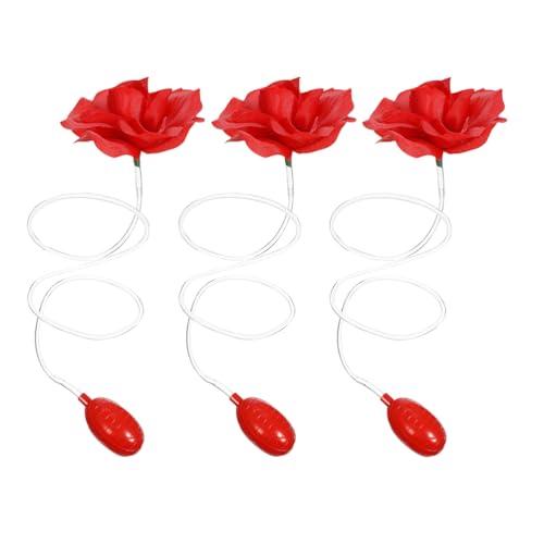Toyvian 3-teilige Trick-Party-Blume: Wasserspritzende Rosenbrosche – Realistische Kunstblume mit Überraschungs-Sprühfunktion – Halloween-Streiche Toyvian 3-teilige Trick-Party-Blume: Wasserspritzende Rosenbrosche – Realistische Kunstblume mit Überraschungs-Sprühfunktion – Halloween-Streiche von Toyvian