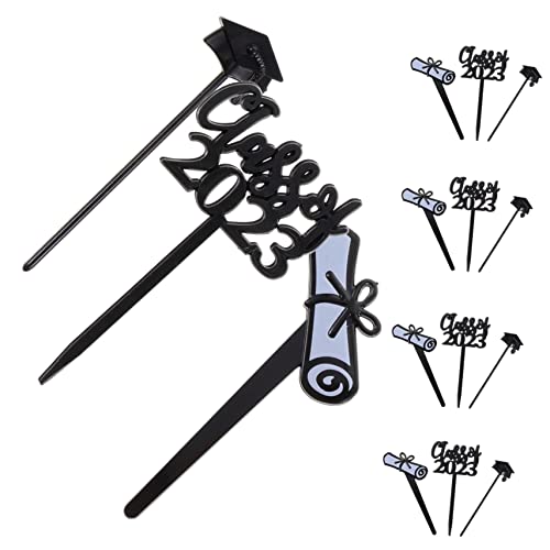 Toyvian 30 Stück 2023 Einlage Für Die Abschlusstorte Goldene Muffinförmchen Geburtstagsdekorationen Planke Kuchendekorationsset Grad Kuchendekore Fiesta- -picks Party Black Toyvian 30 Stück 2023 Einlage Für Die Abschlusstorte Goldene Muffinförmchen Geburtstagsdekorationen Planke Kuchendekorationsset Grad Kuchendekore Fiesta- -picks Party Black von Toyvian